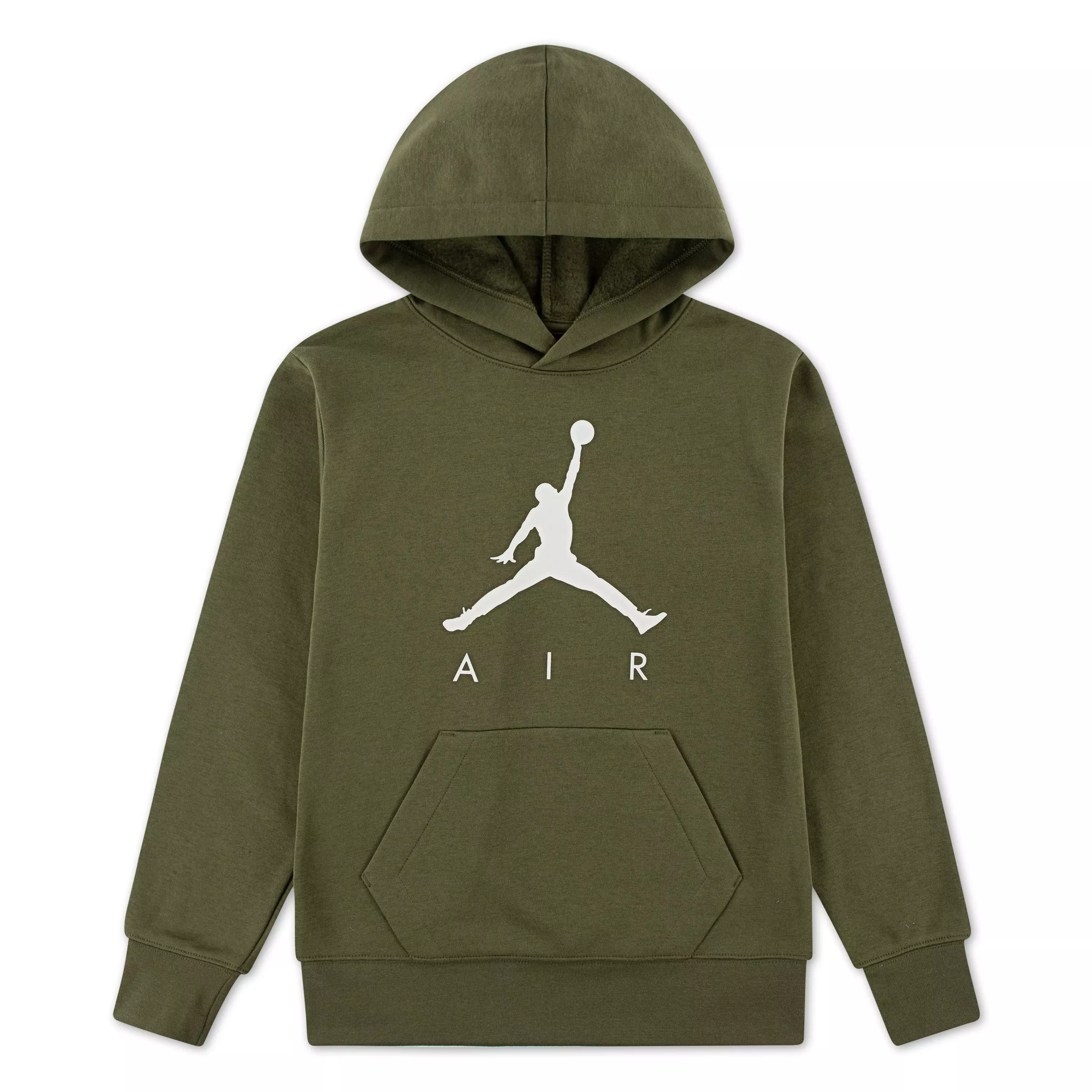 Olive Fleece Hoodie featuring Kangaroo Pocket | Hibbett